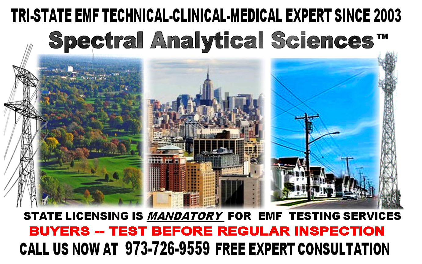 IBEW NJ NY CT PA  EMF Licensed Testing for local Westchester New York EMF  testing EXPERT 